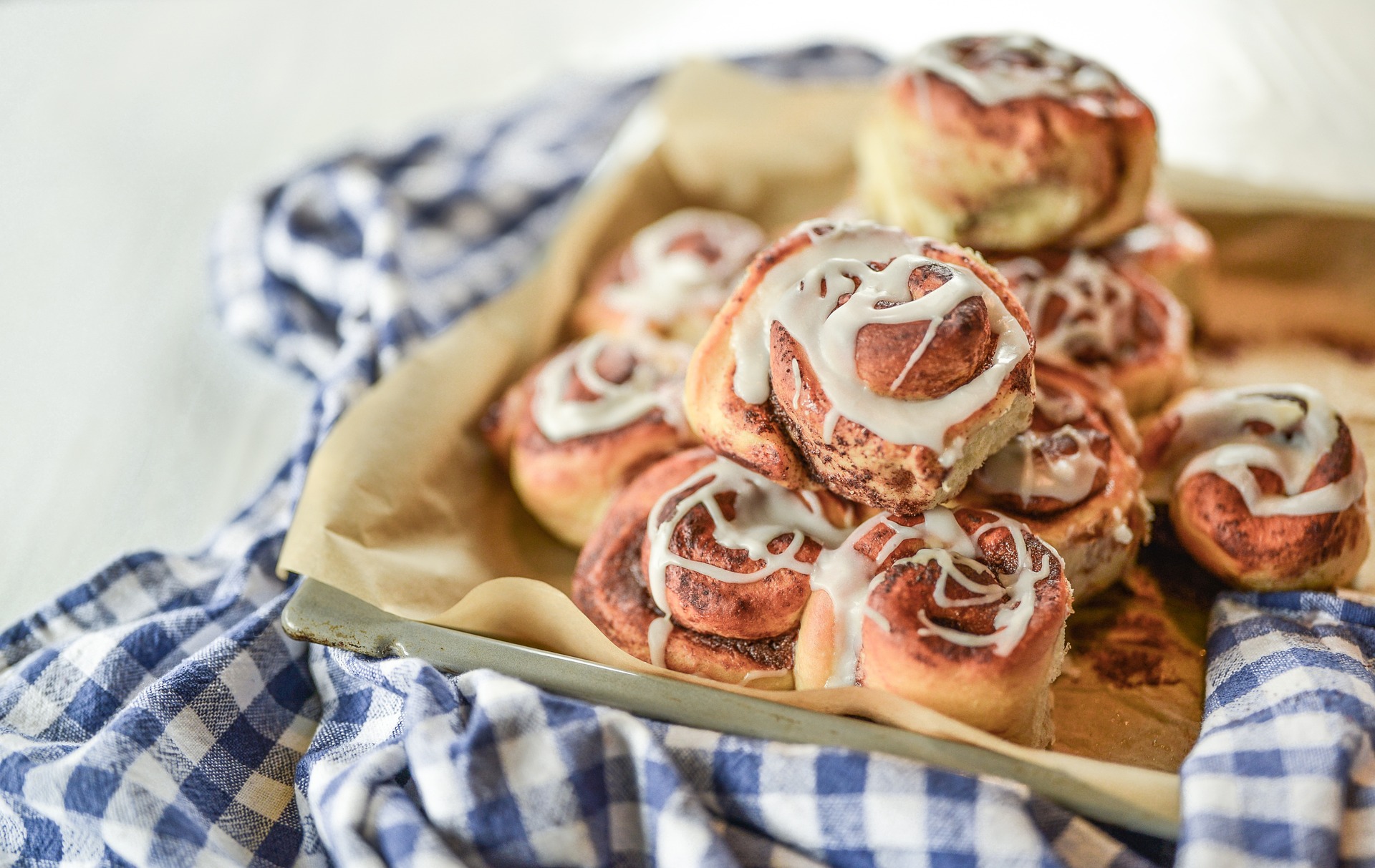 Homemade cinnamon rolls.