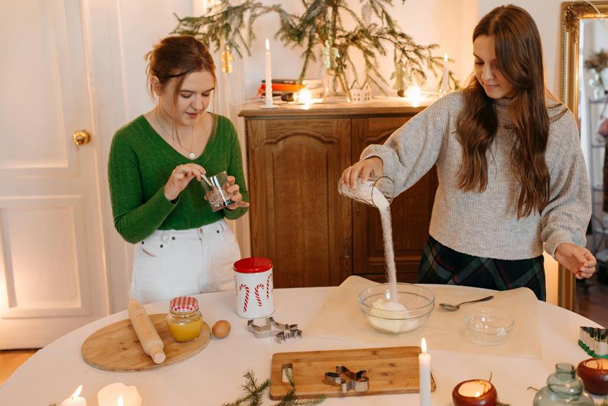 Baking Christmas cookies is always a fun holiday activity.